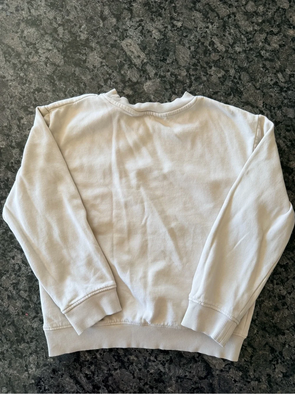 3/$15 H&M Boys Cream Fleece Lined Sweatshirt Size 6X-7 Lil Brother Club